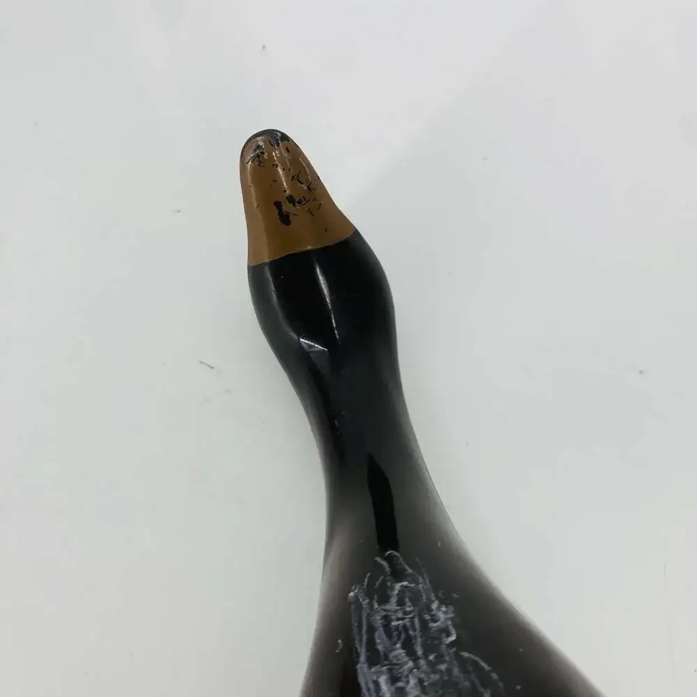 Vintage 1960s England Duck Shaped Handle Shoe Brush Bakelite All Hair Curved